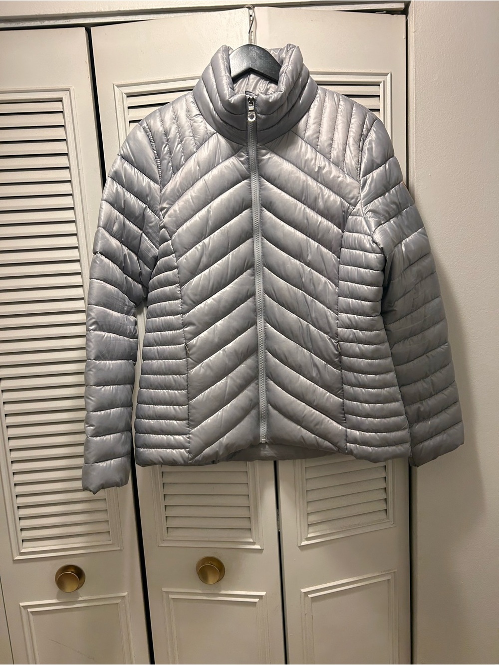 Light Gray Guess Quilted Packable Women's Jacket